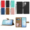 Vertical Line Leather Wallet Cases For Samsung S23 Ultra Plus A04E A34 5G A54 A14 A23 A04 A03 Core S22 Fashion Card Slot Holder Phone Flip Cover Skin Feel Business Pouch