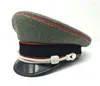 Berets Reproduktion WWII German Wool Army Elite Officer Visor Silver Cord Hat Military Cap 57-60 cm Store