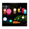 Trädgårdsdekorationer Colourf Garden Decorations Solar Light Energy Float Lamp Ball LED Lyumined Pool Water Supplies Lights DHSH6