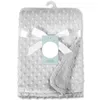 Filtar Swaddling Baby Born Thermal Soft Fleece Winter Solid Bedding Set Cotton Quilt Spädbarn Swaddle Wrap 221205