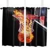 Занавеска Flame Basketball Ball Box Shrots в детской спальне гостиной