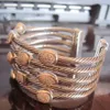 Moda 925 Silígeis de prata esterlina pulseiras de pavo