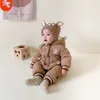 Rompers Baby onesie Baby winter cotton-padded long-sleeved hooded newborn clothes GC1853