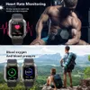 C20 Militar Smart Watch Men carbono Black Ultra Exército ao ar livre IP68 5ATM Freqüência cardíaca à prova d'água Oxigênio Smartwatch 2022