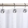 12 Teile/satz Duschvorhanghaken Bling Acryl Dekorative Strasssteine Duschringe für Badezimmer Gardinenstangen