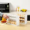 Storage Bottles 30 Grids Plastic Egg Holder For Refrigerator 3-Layer Flip Fridge Tray Container Kitchen Countertop Fresh