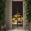 Gordijn Japanse Noren Door Gedrukte Partitie Keuken Doorweg Decoratieve plant Simple Drapes El Restaurant Decor Atsustize