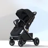 Strollers# Strollers High Landscape Absorption Baby Stroller Portable Travel Folding Prams Sit And Lie Down In Both Directions Carriage Q240429