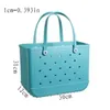 Party Favor Fashion Extra Large Beach Bags Leopard Solid Color Summer Eva Basket Women Capacity Bag Totes Drop 30.5 by 26.5mm