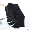 Paraplyer paraplyer mode b￤rbara UV -vikning av tio benmatiska vindar och regn resor sol paraply omv￤nd ￶ppning st￤ngande droppe dhc9m