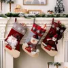 Christmas Decorations Christmas Decorations Stocking Large Size Gift Snow Checkered Snowman Stockings Drop Delivery Home Garden Fest Dhr4D