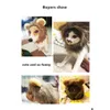 Собачья одежда для собак одежда костюма кошки кошки кошки кошки милые и смешные маленькие и средние домашние животные декор гривы для кошек w dh3q2