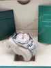 31 mm Rom-Rosa-Zifferblatt mit glatter Lünette für Damen, 31 mm Lady-Datum-Edelstahlarmband, automatisches Uhrwerk, Kleid, superleuchtende Armbanduhren mit Originalverpackung