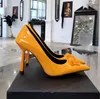 Designer Verfraaide Pumps Schoenen Jurk Schoen Hakken Puntige Neus 11Cm Lakleer Avondfeest Bruiloft