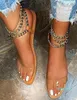 Summer Women Sandals 2021 Transparent Flat Sandals Shoes Gladiator Ladies Chain Open Toe Outdoor Sandalia Feminina7328411