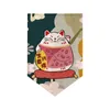 Gardin japanska stilmönster korta gardiner känsliga hälften med tecknad karaktär liten drapering för kök vardagsrum