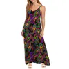 Casual Dresses Print On Demand Women's Halter Dress Cashew Nut Off-The-Shoulder V-Neck Plus-Size Breathable Skirt