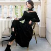 Casual Dresses L-5XL Big Size High Quality Sexy Woman Party Night Mesh Patchwork Black Sequin Dress Ladies Long Sleeve Summer