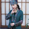 Etnische kleding 2022 Herfst -borduurwerk Hanfu Cardigan Chinese stijl Fashion vintage jas Vrouwen losse nationale jas kort vrouwelijk