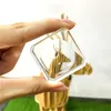 Base de bola de cristal transparente de bola de cristal de 2 peças de 2 peças