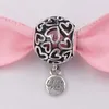 925 Sterling Silver Beads Openwork Love Hearts Charm Charms Fits European Pandora Style Jewelry Bracelets & Necklace 798606C00 AnnaJewel