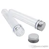 Bouteilles de 40 ml, masque facial de bonbons, sel de bain, tube d'emballage transparent, tube à essai en plastique, câble de données, tube de ligne de données avec bouchon en aluminium à vis