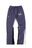 Мужские брюки Окрашенные расклешенные спортивные штаны с кулиской Спортивные штаны фиолетового цвета 100 % хлопок