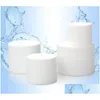 Packing Bottles High Quality 15G 30G 50G White Plastic Cosmetic Cream Jars With Lid Empty Lotion Batom Container Sample Packaging Bo Dhi8T