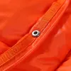 Męskie puch Parkas designerka zimowa kurtka mężczyźni kobiety kamizelka gilet kamizel homme kamizelki gilet płaszcz z kapturem pomarańczowy czarny wierzchnia wierzchnia wodoodporna dla męskiej wiatrówki