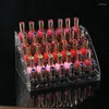 Hooks Clear 5 Letters Make -up nagellak Varnish Display Rack Lipstick Holder Desktop cosmetische gereedschappen opslagplank