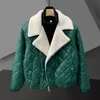 Men s Down Parkas Lapel lambwool krage kläder förtjockade Homme Autumn Winter Jackets s Jaqueta Masculina Inverno 221205