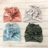 Chapeaux Solide Dentelle Turban Chapeau Bébé Enfants Bandeaux Doux Confortable Top Noeud Infantile Filles Fleur Cheveux Accessoires H261D