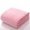 Coperte Fasce 6 Strati 100% Mussola di Cotone Swaddle Ordito Biancheria da Letto Infantile Ricezione Bagno 90100cm 221205