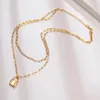 Cadeias de cadeias Colar Chain Gold Pingente de aço inoxidável de aço inoxidável logotipo personalizado Acessórios femininos Jóias para meninas Party Festa Party