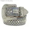 Designer Bb Simon Riemen voor Heren Dames Glanzende diamanten riem Zwart op Zwart Blauw wit veelkleurig met bling strasssteentjes als geschenk bait329G