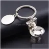 Party Favor Party Favor Anl￤nda julklapp Sier Alloy Personlighet Creative Key Chain Simation Toalett Keychain Drop Delivery Home DHQ0M