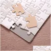 Produits en papier Produits en papier DIY sublimation vierge puzzle de transfert de chaleur A4 Mtistandard Wooden Toys for Children Logo Custom Dhryc