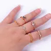 Band Ringen Ringen 50 stks veel Damesmode Prachtige Zilveren Vergulde Sieraden Vinger Mix Stijl Groothandel 221206