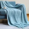 Decken Nordic Gestrickte Decke Plaid für Betten Werfen Faden Sofa Abdeckung Reise TV Nickerchen Weiche Handtuch Hause Comt 221206
