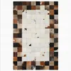 Tapijten est echte luxe natuurlijk patchwork cowhide tapijt grote grootte koeienhuid bont tapijt voor woonkamer decoratie