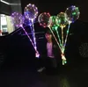 LED Bobo Balloon Party Decoration med 31,5 tum Stick 3M Str￤ng LED -ljus Jul Halloween f￶delsedagsdekor