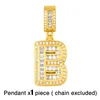 Chaînes Top Qualité 26 Lettre Initiale Collier Micro Pave CZ Pendentif Colliers Cuivre Charme Déclaration Bijoux Femmes Cadeau