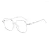 Sunglasses Frames Transparent Glasses Frame Women Men Square Shades Eyewear Oversize Big Optical Spectacle Eyeglass