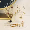 Bijoux Stand Deer Affichage des boucles d'oreilles Colliers Anneaux Bracelets Tray Tree Storage Shopwindow Racks Organisateur Femmes Maling Up Holder 221205