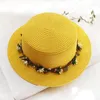 Cappelli a tesa larga 2022 Summer Beach Hat Sun Paglia per le donne Sombreros De Sol Baby Kids Girl Chapeau Paille Accessori Gorro