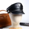 Berretti Cappello militare tedesco da donna in vera pelle da uomo Cappelli / berretti da servizio dell'esercito da autista retrò