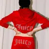 Designerskie damskie dwuczęściowe spodnie Juicy długie rękawie kurtka zamek błyskawiczny luźne spodni jogger dres do dresu zwyczajnego litera
