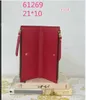 Créateurs de mode gaufrage porte-monnaie femmes fermeture éclair clé pochette sac à main M62017 anneau porte-carte de crédit portefeuille toile luxe NO125hy