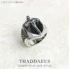 Solitaire Bague Chevalière Épée Mystique 925 Argent Sterling Vintage Force Cadeau pour Femmes Hommes D'été Fine Jewelry 221206