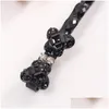 Клипы для волос Barrettes Good Aaddadd Black Crystal Harepin Barrettes Bow Hair украшения папка Banghua